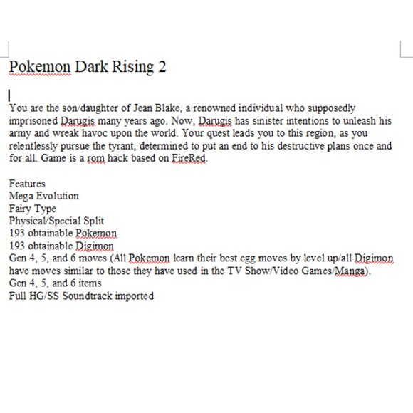 Pokemon Dark Rising 1, 2, Order Destroyed GBA ROM Hack Video Game - Picture 7 of 13